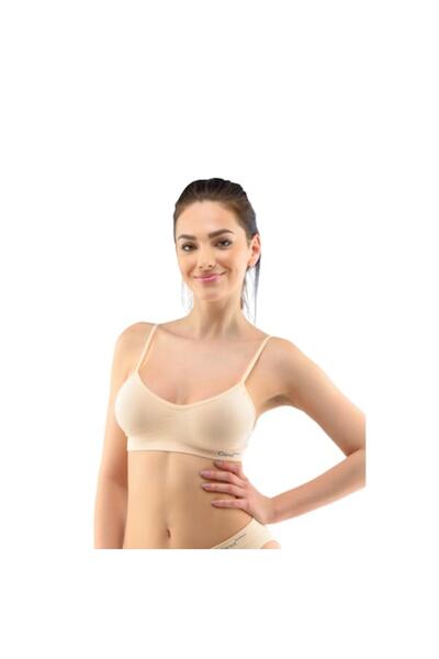 Gina Sutien din bambus cu laterale înguste 07010P - crem, L/XL