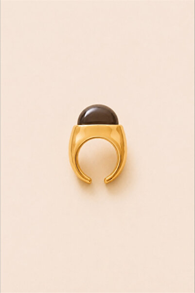 Perspective Black Stone Oval Ring