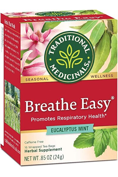 TRADITIONAL MEDICINALS TM BREATHE EASY TEA 16 BAG #0156