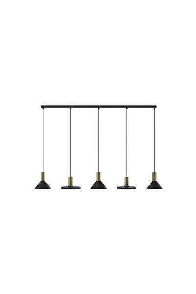 Nowodvorski Lampă suspendată HERMANOS V BLACK/SOLID BRASS 8032 Iluminat
