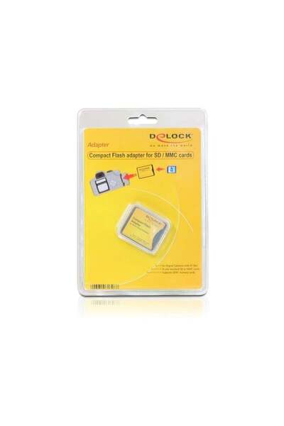DELOCK 61796 Adaptor pentru card de memorie SD/MMC->CF