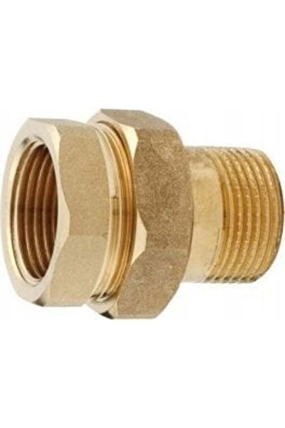 Hydroland Conector pentru instalații sanitare/termice, Alama, 5/4 țoli, Auriu