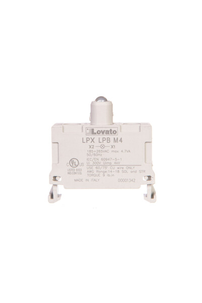 lovato Suport lampă LED roșie 185-265V AC LPXLPBM4