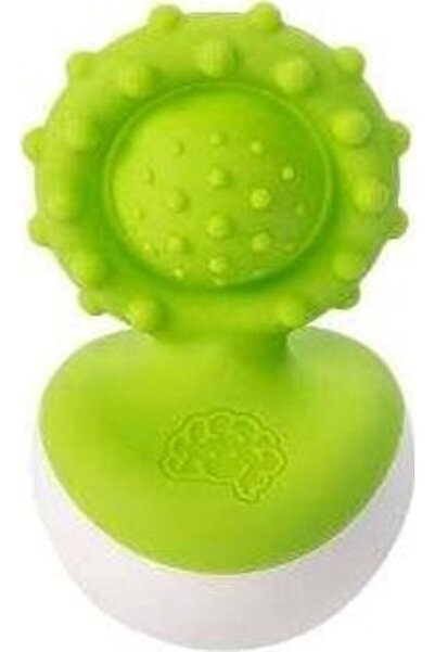 Fat Brain Toys Jucărie de dentiție Dimpl Wobl Verde