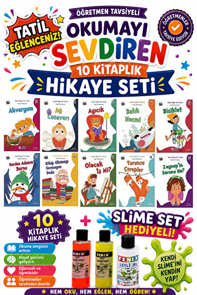 Üçgen Yayıncılık 1. Sınıf Öğretmen Tavsiyeli Okumayı Sevdiren 16 Sayfa 10 Kit...