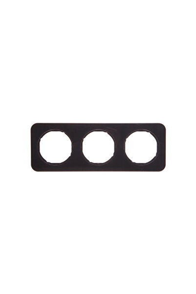 hager Berker Cadru triplu R.1 orizontal/vertical IP20 negru (10132145)