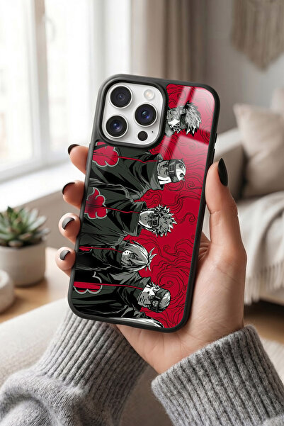 Snacase Apple iPhone 15 Pro Uyumlu Akatsuki Tasarımlı Glossy Premium Kılıf