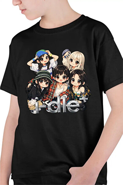 OEM Tricou Copii Baieti I-dle Kpop Cartoon Idle Merch