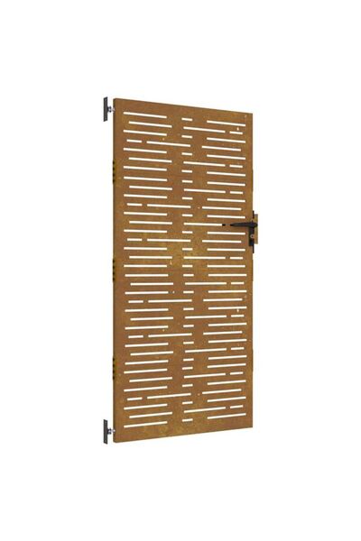 vidaxl Poartă de grădină 85 x 175 cm, oțel corten, design pătrat