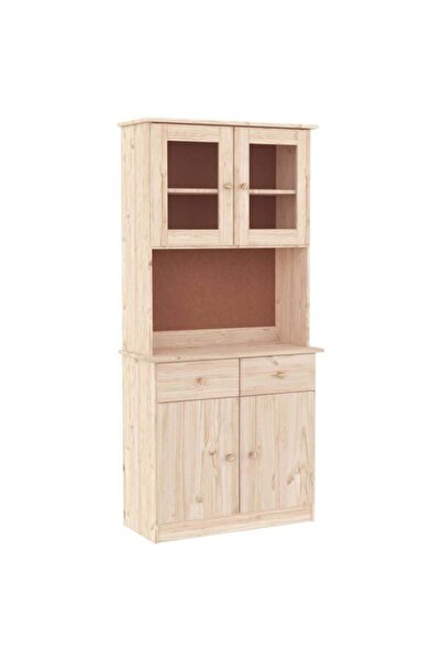 vidaxl Dulap înalt ALTA, 77 x 35 x 73 cm, lemn masiv de pin