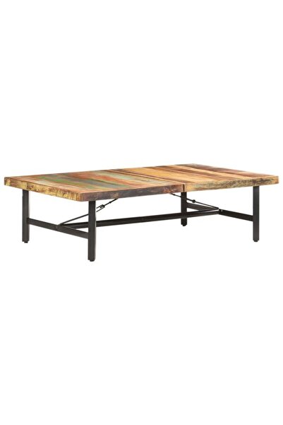 vidaxl Măsuță de cafea, 142 x 90 x 42 cm, lemn masiv reciclat