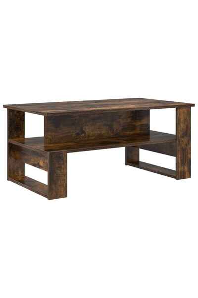 vidaxl Masă de cafea Stejar fumuriu 90 x 50 x 40 cm Lemn compozit