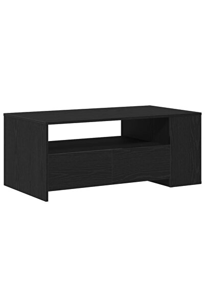 vidaxl Masă de cafea Stejar Negru 102 x 55 x 43,5 cm Lemn compozit