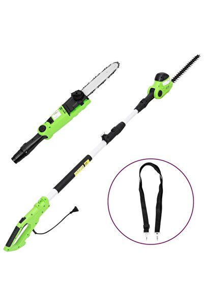 vidaxl Ferăstrău electric cu lanț/Trimmer de gard viu cu tijă telescopică 25/...