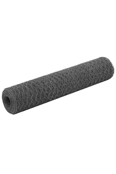 vidaxl Plasă de gard din sârmă de oțel, gri, 25 x 0,75 m, oțel acoperit cu PVC
