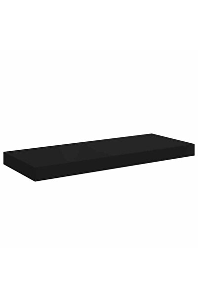 vidaxl Etajeră de perete, neagră, 60 x 23.5 x 3.8 cm, MDF