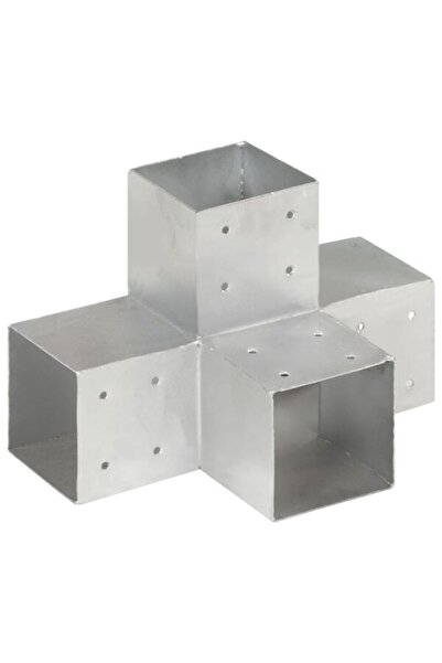 vidaxl Conector de grindă, în formă de X, 101 x 101 mm, metal galvanizat