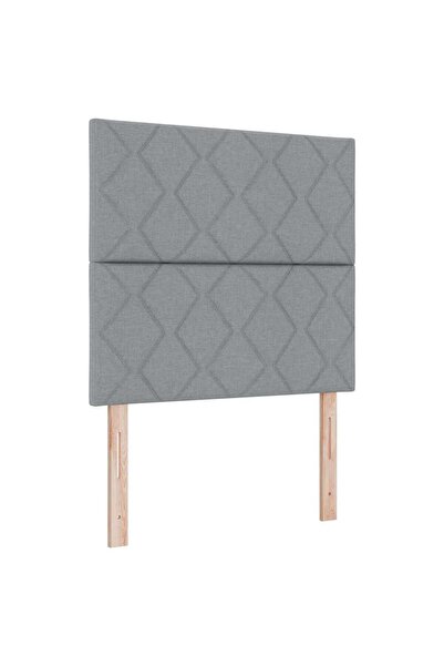 vidaxl Tăblie cap Gri deschis 100 cm țesătură