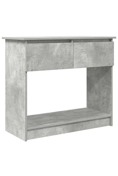 vidaxl Consolă cu sertare Gri beton 85,5x38,5x74,5 cm