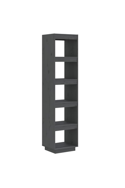 vidaxl Bibliotecă/Separator cameră gri 40x35x167 cm lemn masiv de pin