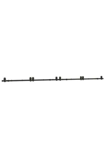 vidaxl Set de feronerie pentru ușă glisantă, negru, 400 cm, oțel