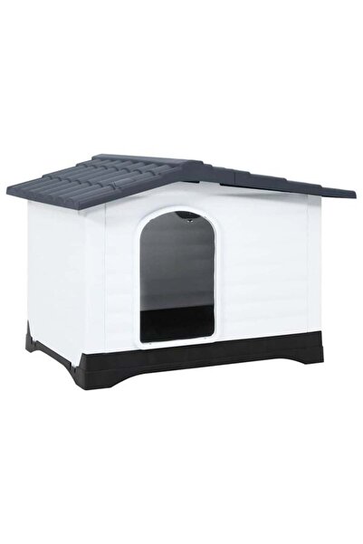 vidaxl Cușcă pentru câini gri 90,5 x 68 x 66 cm polipropilenă