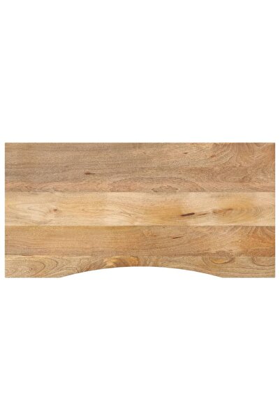 vidaxl Blat birou cu decupaj curbat 120x50x2,5cm lemn masiv mango brut