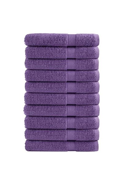 vidaxl Prosoape Premium SOLUND 10 bucăți. violet 100 x 200 cm 600 g/m²
