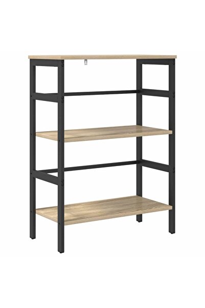 vidaxl Raft pentru cărți Stejar Sonoma 60 x 29,5 x 81 cm Lemn compozit