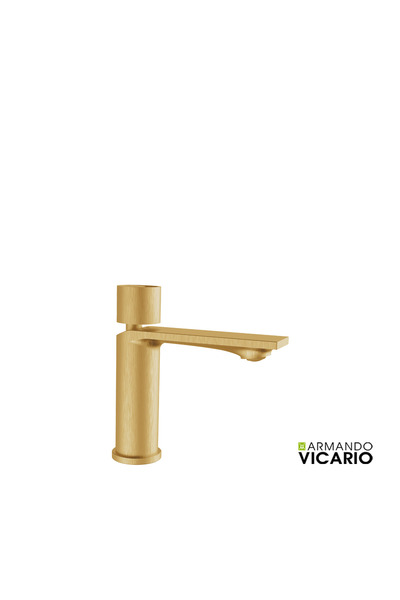 ARMANDO VICARIO Βρύση Νιπτήρα με Βαλβίδα Clic-Clac Halo Vicario Βουρτσισμένο ...
