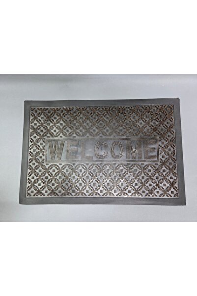Başak Ev Tekstili Yellow Color Rubber Welcome Mat with Needles - Non-Slip Bas...