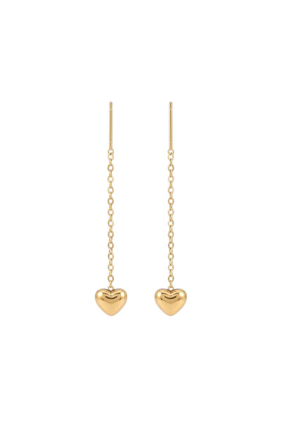 Black Season Heart Earrings Titanium Steel |   Black Season