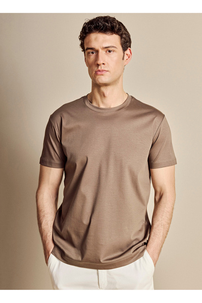 BROOKS BROTHERS Vizon Erkek T-Shirt BBFW25MTS003