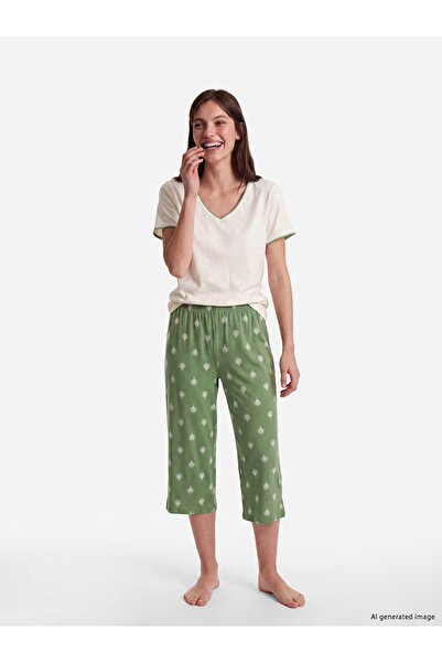 LC Waikiki Timeless Clothing & Timeless Choices V Dikim Women's Capri Pajama Set