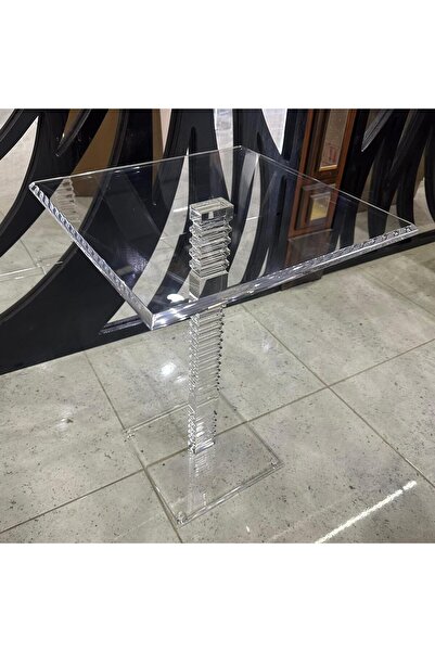 horoof home ® Deco square serving table, unique Acrylic plexi design for your home or office,40x40x53 cm, (Modern, ET007)