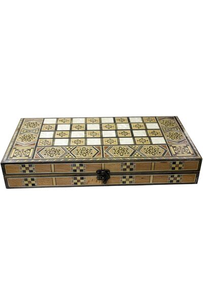 Generic Wooden Backgammon with Chess Board | CHS6AB