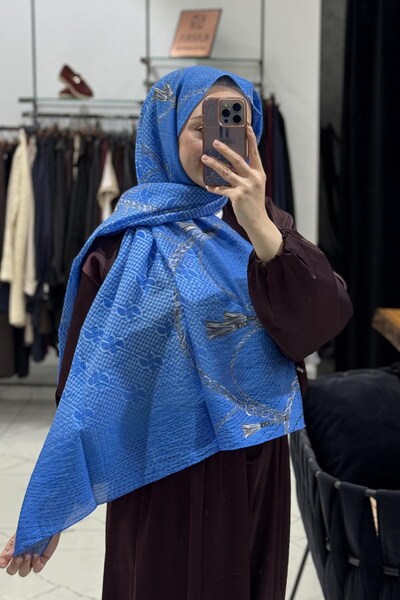 ipekevi شال تينسفوت 03894 نيلي