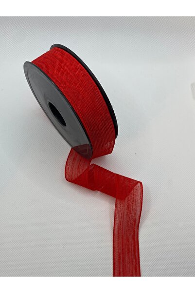 Lorin hobi Red Linen Nopeli Ribbon 2.5 cm 20 Meters Bride, Engagement, Dowry,...