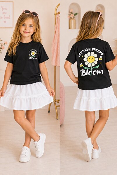 The Champ Clothing Tricou supradimensionat pentru fete Let Your Dreams Bloom,...