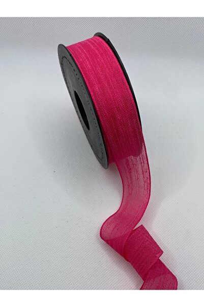 Lorin hobi Fuchsia Linen Corded Ribbon 2.5 cm 20 Meters Bride, Engagement, He...