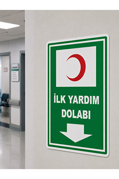 ünalgrup First Aid Cabinet Warning Sign 25X35 cm Warning Sign Dekota Pvc Uv P...