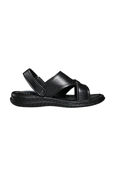 NORRSKEN Toren Men's Genuine Leather Comfortable Sandals Black