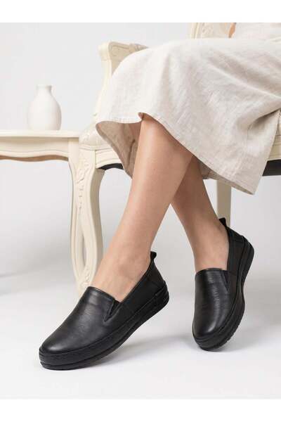 Freefoot 12905 Black Genuine Soft Leather Casual Women's Shoes