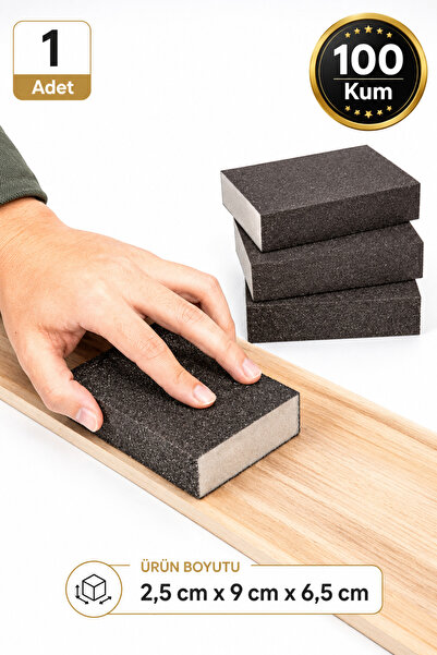 Arkhelais Sünger Zımpara - Takoz El Zımparası - Ahşap Mobilya Metal Çelik Ten...