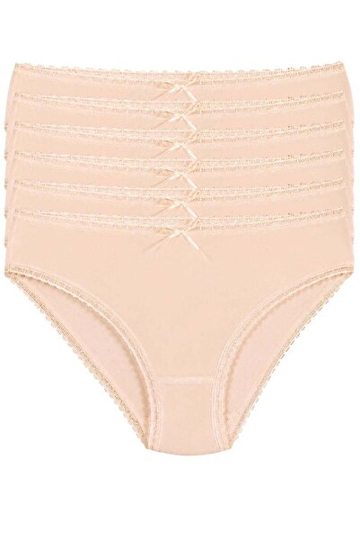 YILDIZ Bamboo Lace Bikini Women's Panties Skin Color 6 Pack