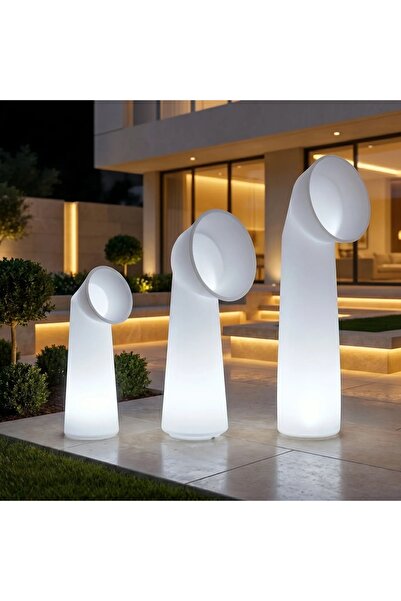 MYASEM STORE Aura Modern Led Light Planter Set Flowing Light Design Indoor an...