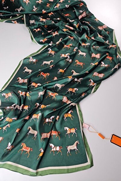shalya scrafs Horse Figure New Season Voile Silk Shawl Accessory Shoulder Sha...