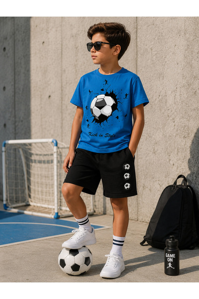 SAINT YUX 2-Piece Football Printed Kids' Set