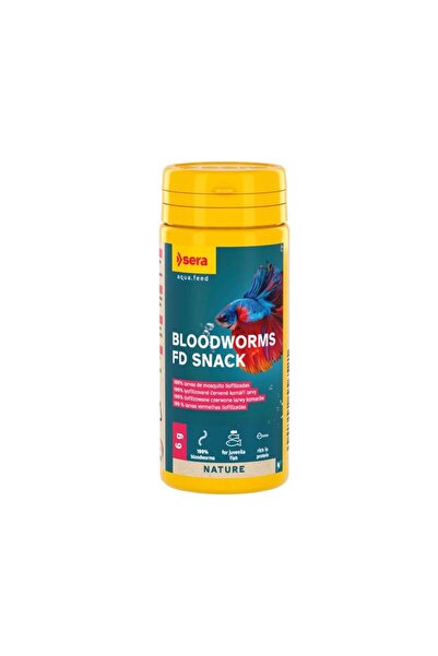 SERA Red Bloodworms Freeze Dried Λιχουδιές 6gr