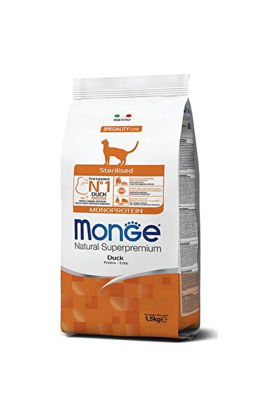 Monge Superpremium Sterilised Ξηρά Τροφή για Ενήλικες Στειρωμένες Γάτες με Πά...
